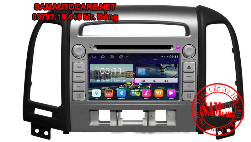 DVD Android ôtô Hyundai Santafe